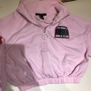 Pink sweatshirt forever 21